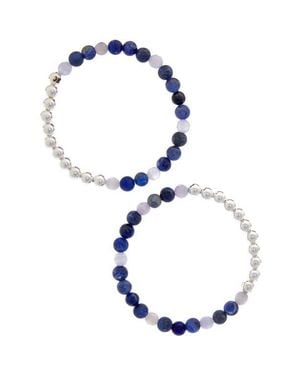 The Healer's Collection N12 Express & Communicate Set Of 2 Healer's Bracelets - Blue