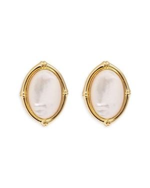 Argento Vivo Mother-Of-Pearl Shield Earrings - Natural