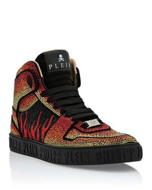 Philipp Plein Hi-Top Sneakers - Black