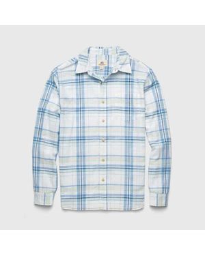 Surfside Supply Brian Slub Plaid Shirt - Blue