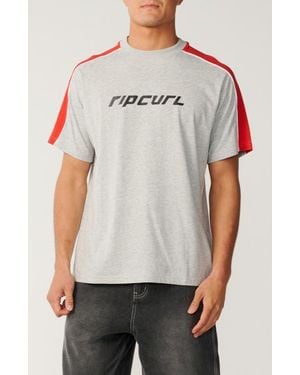 Rip Curl Archive Up Top Graphic Cotton T-Shirt - Gray