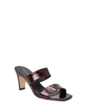 Bruno Magli Vezza Embossed Slide Sandal - White