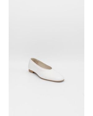 Stivali New York Essenza Leather Slip On Ballet Flat - White