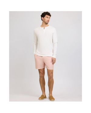 Onia Air Linen Pull-On Short 6 - White