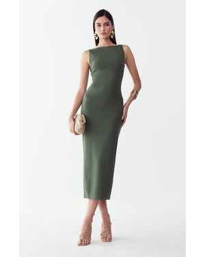 BWLDR Shian Midi Dress - Green