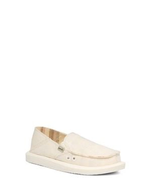 Sanuk Donna Convertible Hemp Slip-On Shoe - Natural