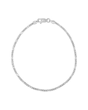 Bony Levy 14K Box Figaro Chain Bracelet - White
