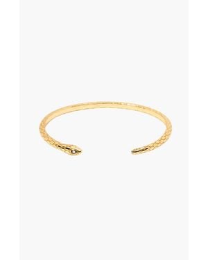 Little Sky Stone Snake Cuff Bracelet - Metallic