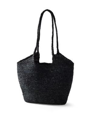 Haven Well Within Raffia Tote - Black