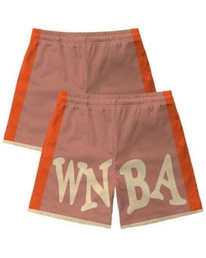 Playa Society Wnba Team Mesh Shorts - Red
