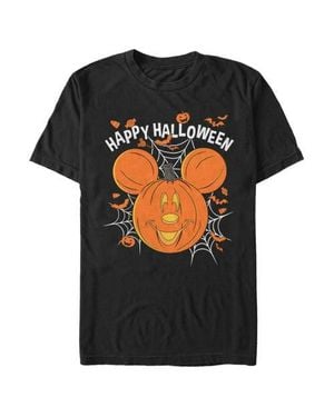 Mickey & Friends Mouse-O-Lantern Graphic T-Shirt - Black