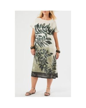 Marina Rinaldi Nattinia Print Shift Dress - Green