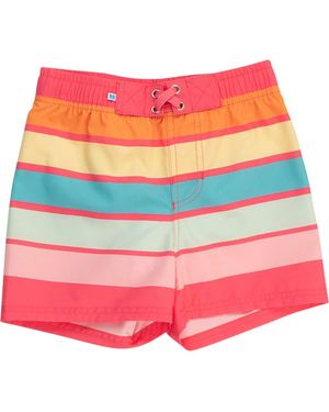 RuggedButts Boys Upf50+ Swim Trunks - Pink