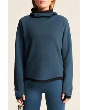C.r.a.f.t Grid Hoodie - Blue