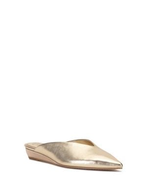Vince Camuto Vinia Pointed Toe Wedge Mule - Natural