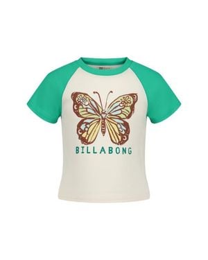 Billabong Kids' Butterfly Stamp Raglan T-Shirt - Blue