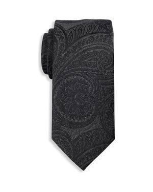 Michael Kors Big & Tall Galena Paisley Tie - Black