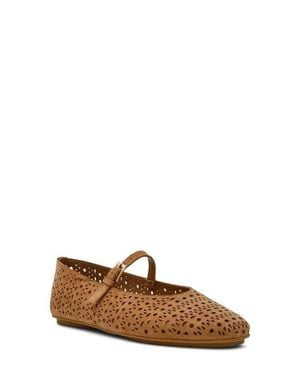 Anne Klein Connie Mary Jane Flat - Brown
