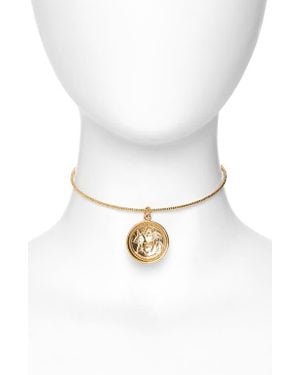 Child Of Wild Athena Coin Choker Necklace - White