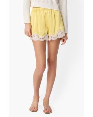 Cami NYC Anora Silk Shorts - Yellow