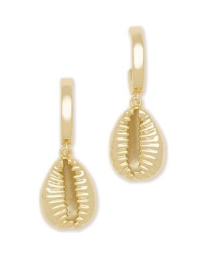 Ramy Brook Casie Shell Drop Earrings - Metallic