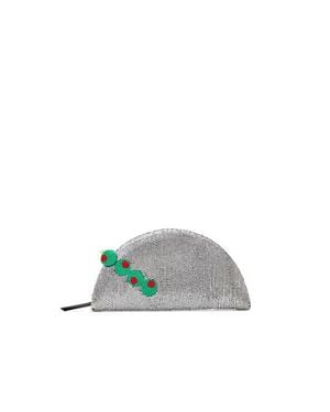 Simon Miller Beaded Lune Clutch - Gray