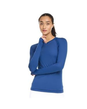 BloqUV Active V-Neck Shirt - Blue