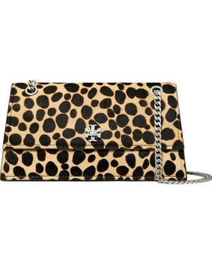 Tory Burch Kira Turnlock Genuine Calf Hair Convertible Shoulder Bag - Metallic