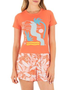 Hurley Cascada Baby Tee - Orange