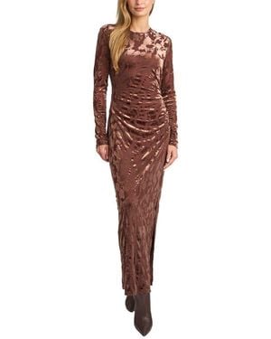 Ted Baker Max Burnout Maxi Dress - Red