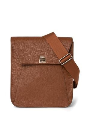 Akris Small Anouk Leather Crossbody Bag - Brown