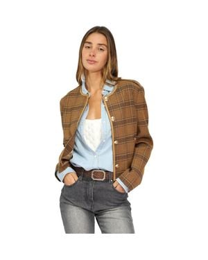 Belle & Bloom Dynasty Boxy Paisley Jacket - Brown