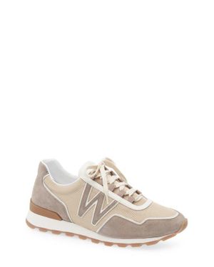 J.M. Weston Animation On My Way Ghillies Knit Sneaker - White