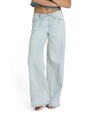 Billabong Jade Saltwashed Tie Waist Jeans - Blue
