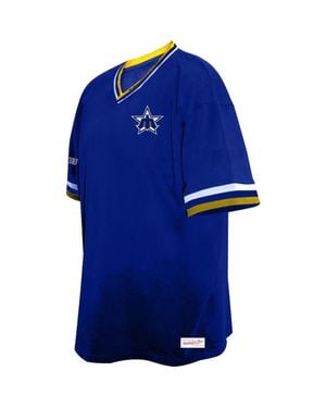 Mitchell & Ness Seattle Mariners Big & Tall V-Neck T-Shirt - Blue
