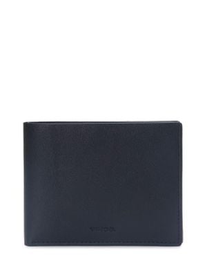 Vince Nappa Leather Bifold Wallet - Blue