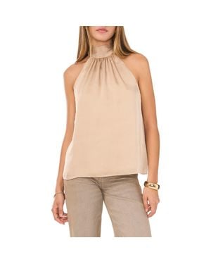 1.STATE Tie Back Textured Sleeveless Top - Natural