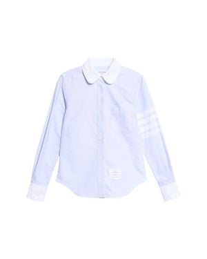 Thom Browne Classic Fit 4-Bar Cotton Oxford Button-Up Shirt - White