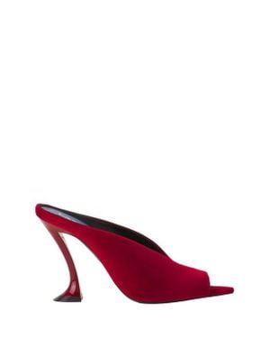 Lanvin Midnight Step Mule - Red