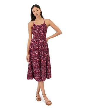Pact Fit & Flare Midi Dress Made With Organic Cotton - Red