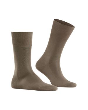 FALKE Tiago Organic Cotton Dress Socks - White