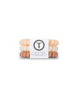 Teleties Hair Ties - White