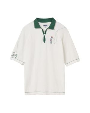 Tombolo Raglan Terry Polo - White