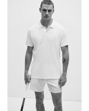 H&M Regular-Fit Tennis T-Shirt With Drymove - Gray