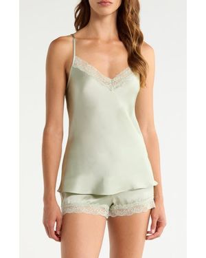 Etam Milky Silk Camisole - Green