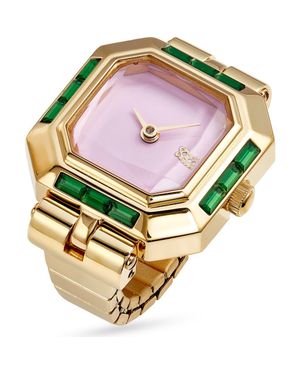 Paskal Sofia Prism Cocktail Ring Watch, 21Mm - Metallic
