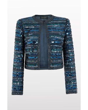 Jenny Packham Alma Beaded Jacket - Blue