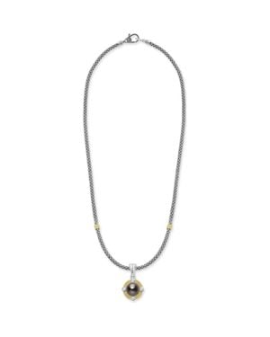Lagos Luna Freshwater Pearl & Diamond Lux Pendant Necklace - Metallic
