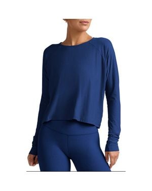 Beyond Yoga Featherweight Long Sleeve T-Shirt - Blue