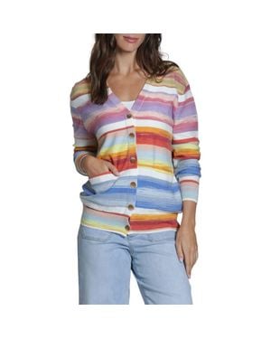 Apny Space Dye Stripe Cardigan - Multicolor
